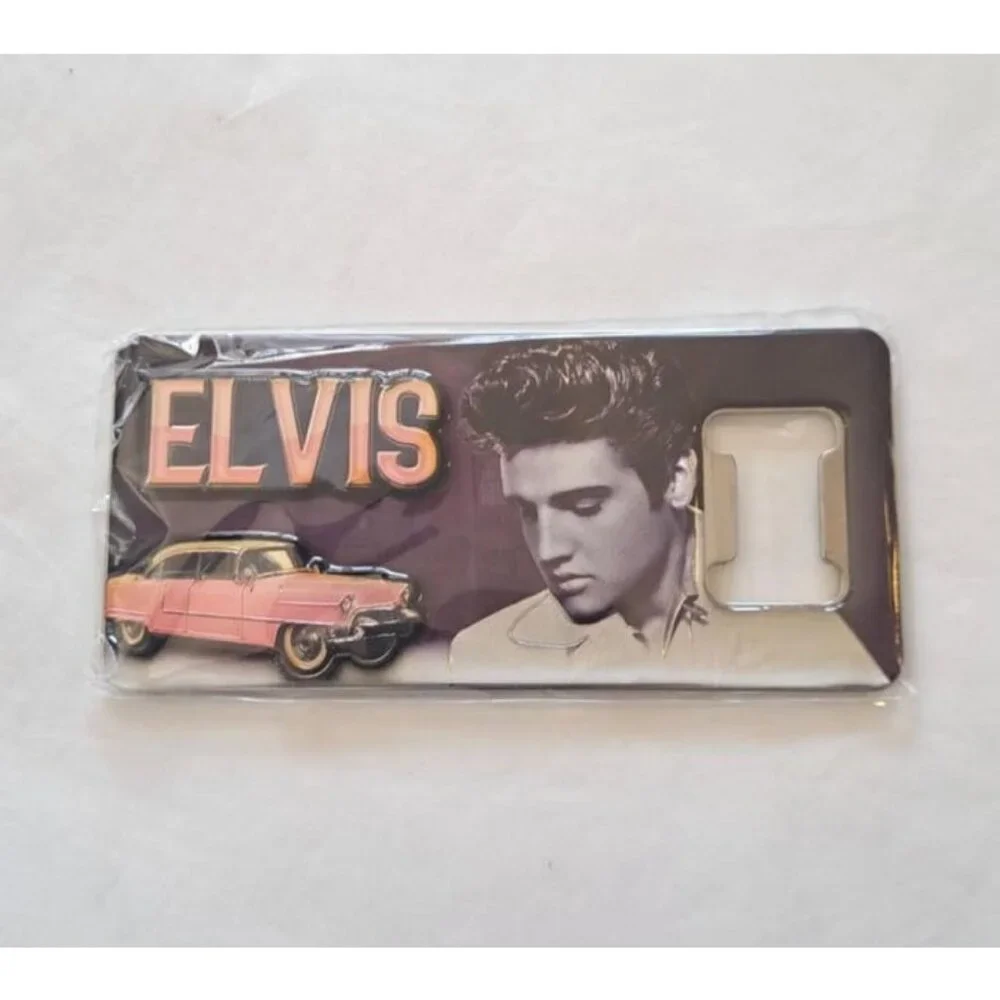 Elvis Presley Pink Cadillac Magnet Bottle Opener Magnetic New The King Picture